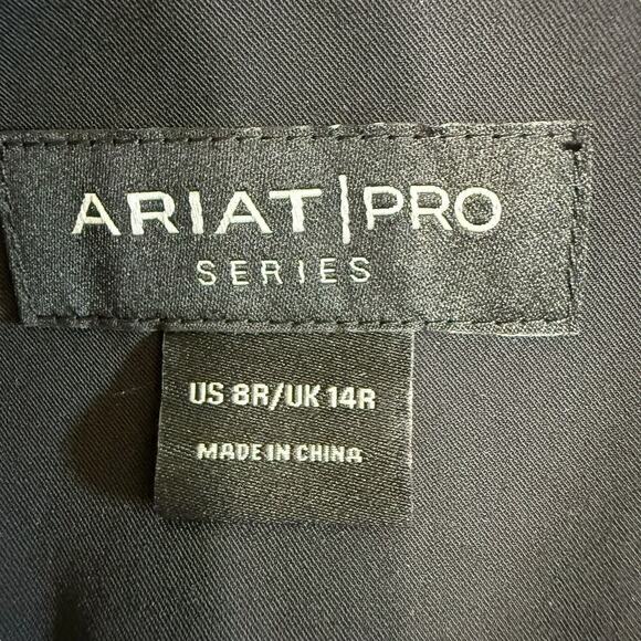 Ariat Pro Series Women's Bronte Show Coat Blazer US 8R Black Oldmoney Equestrian - Picture 10 of 16
